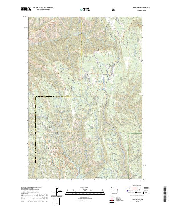 Andies Prairie, OR — USGS 7.5-minute topo (2024)