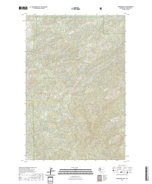Newaukum Lake, WA — USGS 7.5-minute topo (2023)