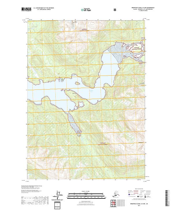 Bradfield Canal A-5 NW, AK — USGS 7.5-minute topo (2021)