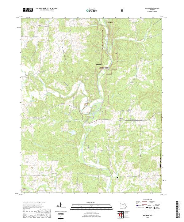 Billmore, MO — USGS 7.5-minute topo (2021)