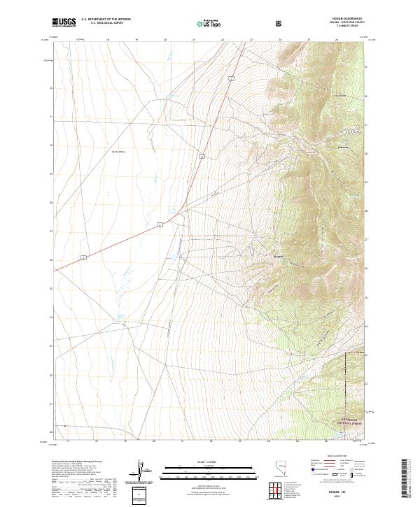 Hogum, NV — USGS 7.5-minute topo (2021)