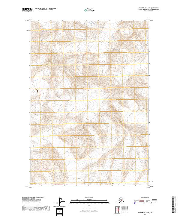 Anchorage C-3 SE, AK — USGS 7.5-minute topo (2023)