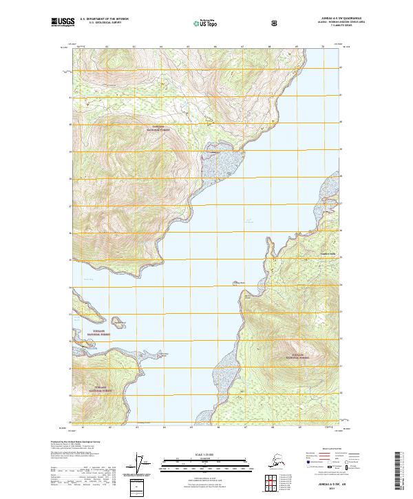 Juneau A-5 SW, AK — USGS 7.5-minute topo (2021)