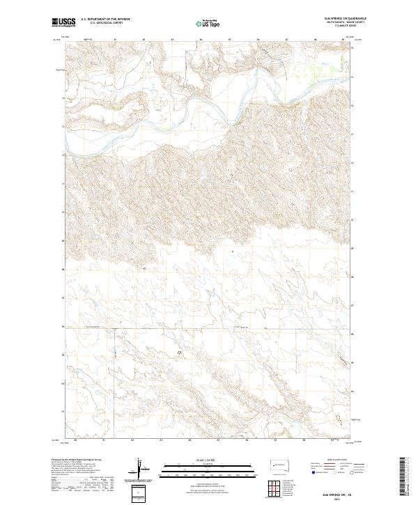 Elm Springs SW, SD — USGS 7.5-minute topo (2021)
