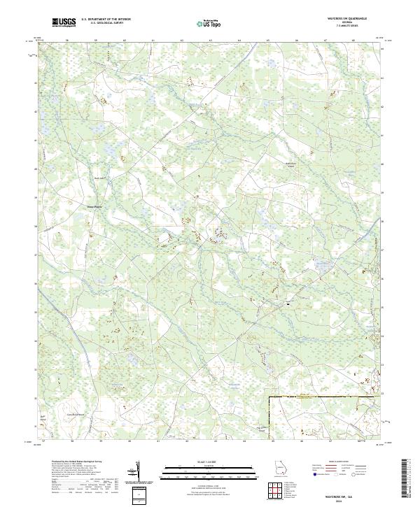 Waycross SW, GA — USGS 7.5-minute topo (2024)