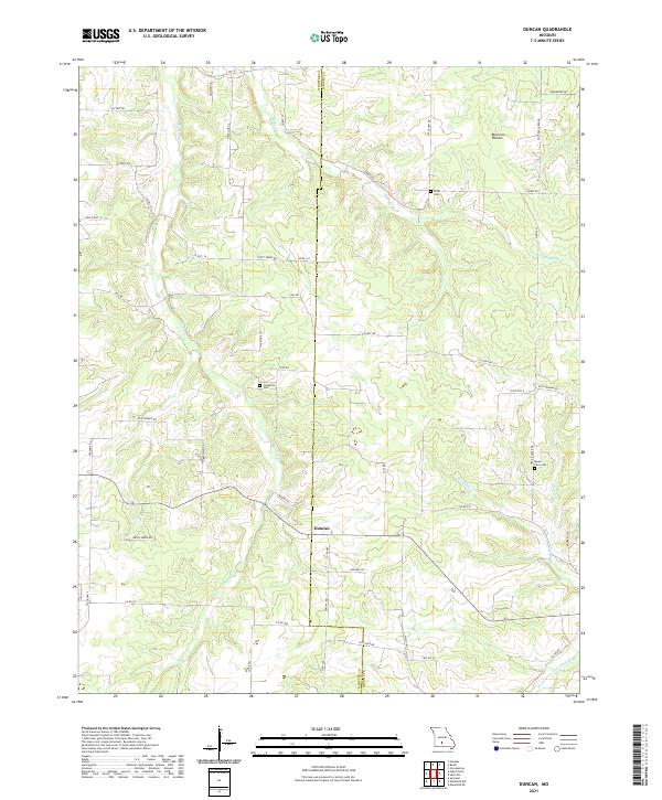 Duncan, MO — USGS 7.5-minute topo (2021)