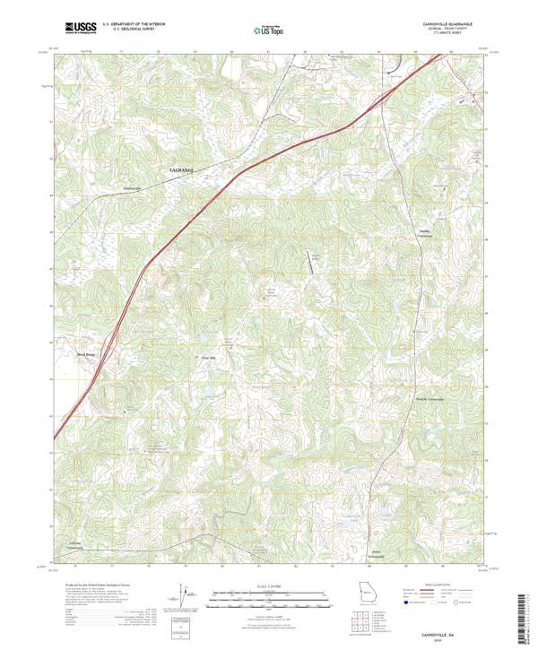 Cannonville, GA — USGS 7.5-minute topo (2026)