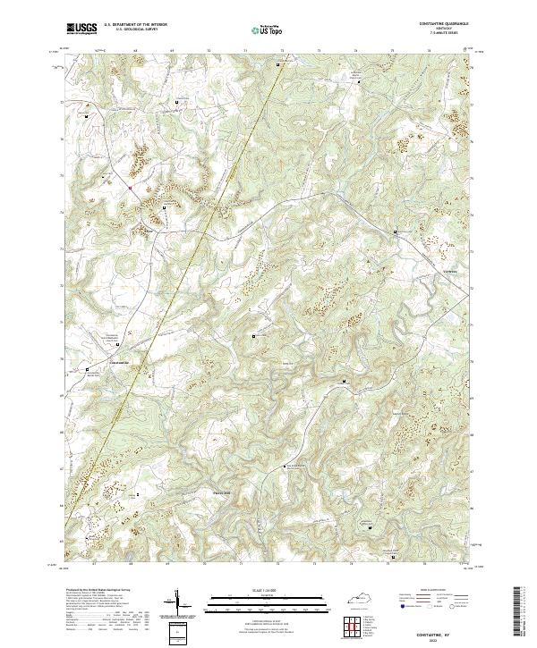 Constantine, KY — USGS 7.5-minute topo (2022)