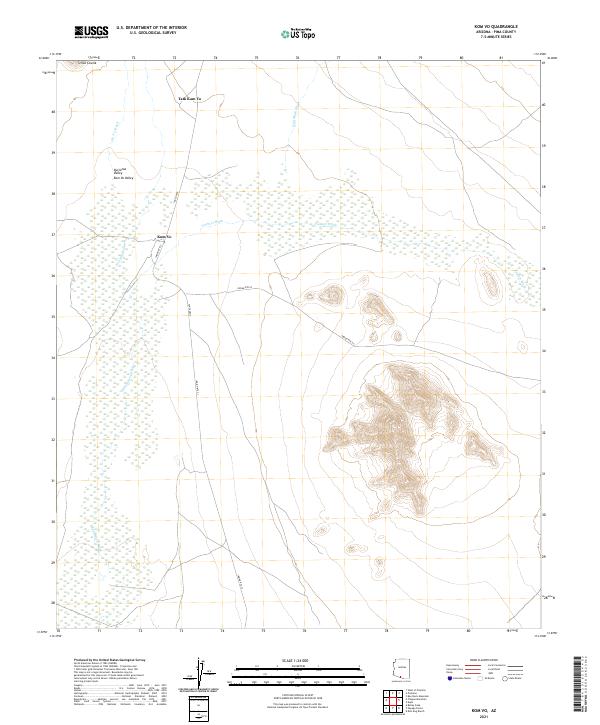 Kom Vo, AZ — USGS 7.5-minute topo (2021)