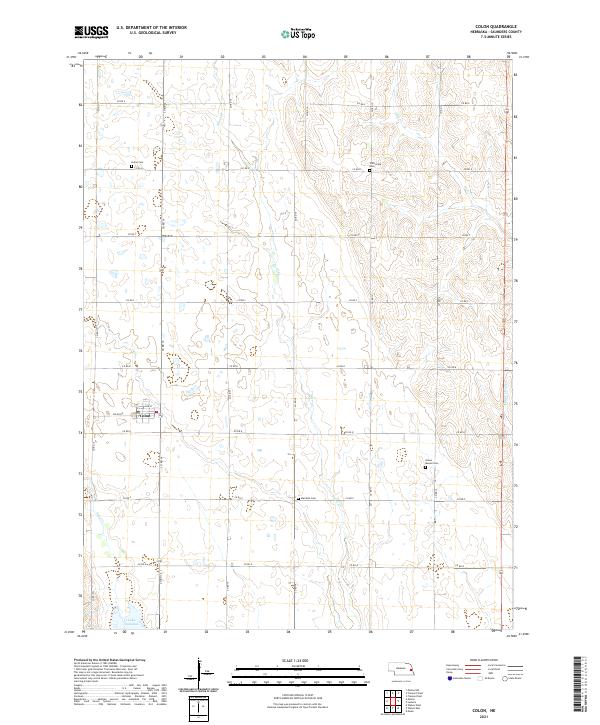 Colon, NE — USGS 7.5-minute topo (2021)