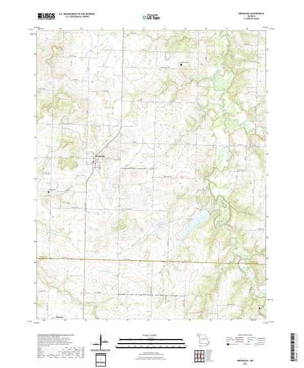 Bronaugh, MO — USGS 7.5-minute topo (2021)