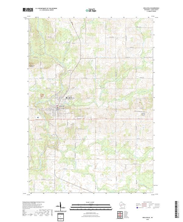Neillsville, WI — USGS 7.5-minute topo (2022)
