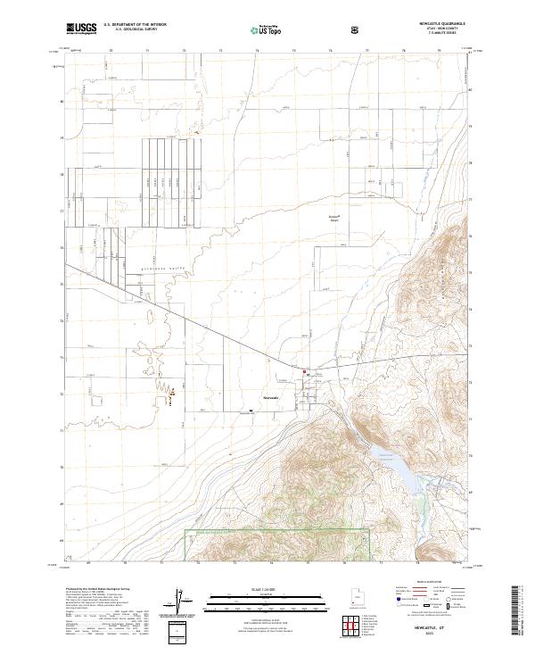 Newcastle, UT — USGS 7.5-minute topo (2023)