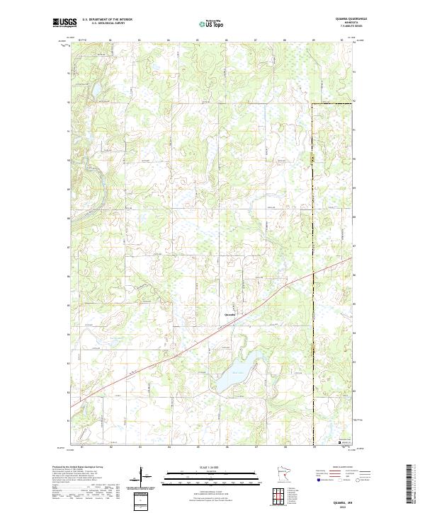 Quamba, MN — USGS 7.5-minute topo (2022)