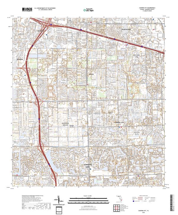 Cooper City, FL — USGS 7.5-minute topo (2024)