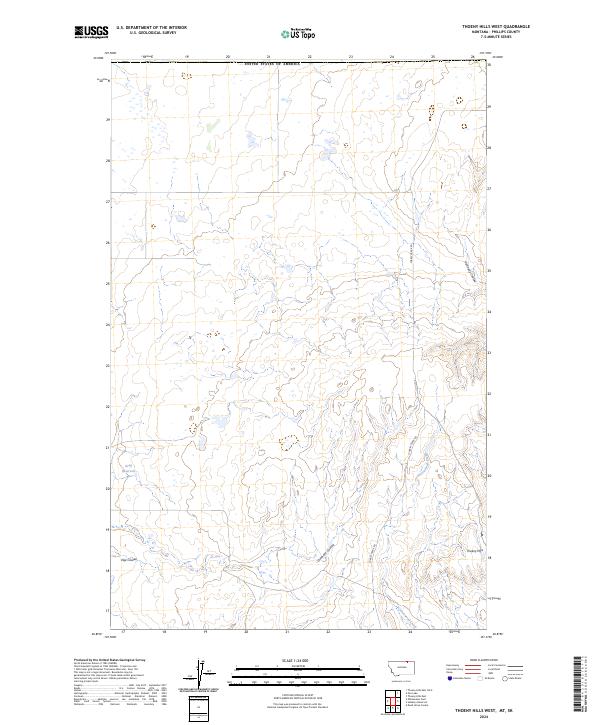Thoeny Hills West, MT-SK — USGS 7.5-minute topo (2024)