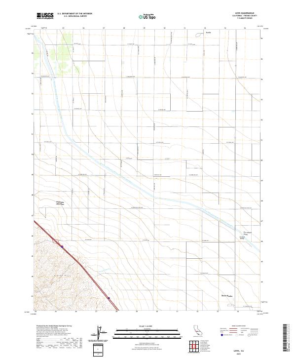 Levis, CA — USGS 7.5-minute topo (2021)
