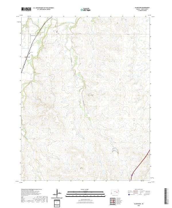 Gladstone, KS — USGS 7.5-minute topo (2022)