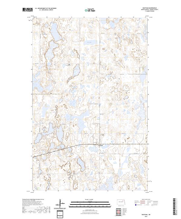 Southam, ND — USGS 7.5-minute topo (2024)