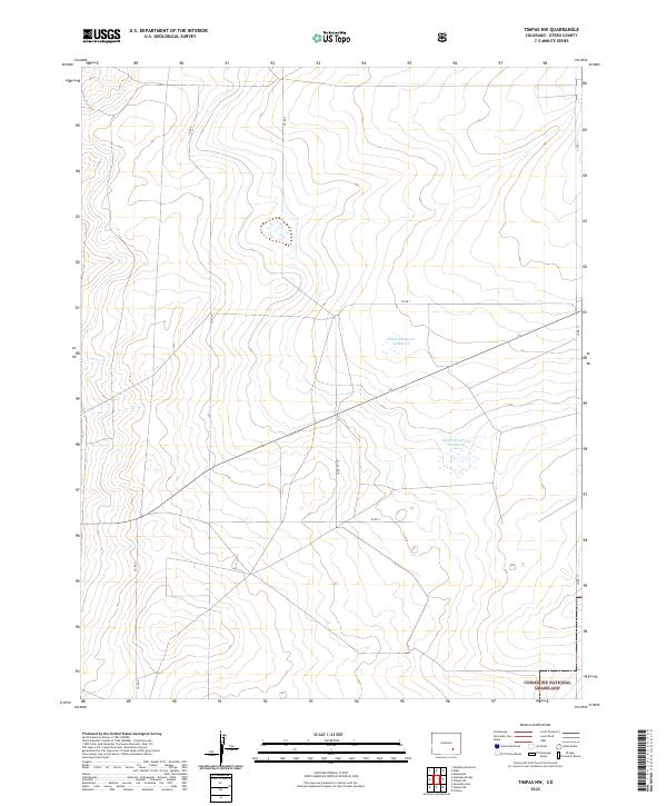 Timpas NW, CO — USGS 7.5-minute topo (2022)