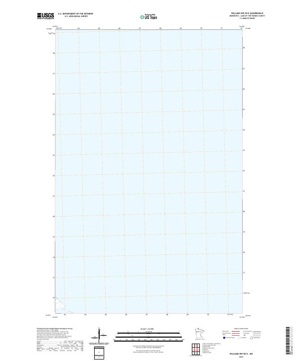 Williams NW OE E, MN — USGS 7.5-minute topo (2022)