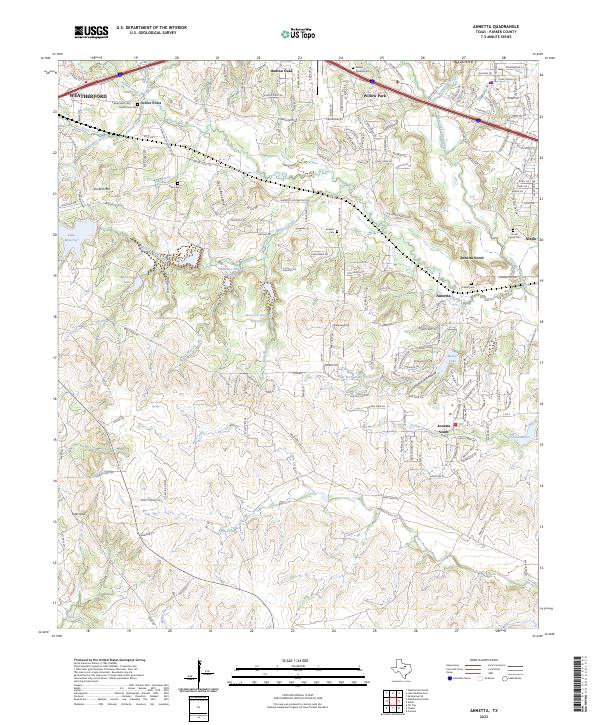 Annetta, TX — USGS 7.5-minute topo (2023)