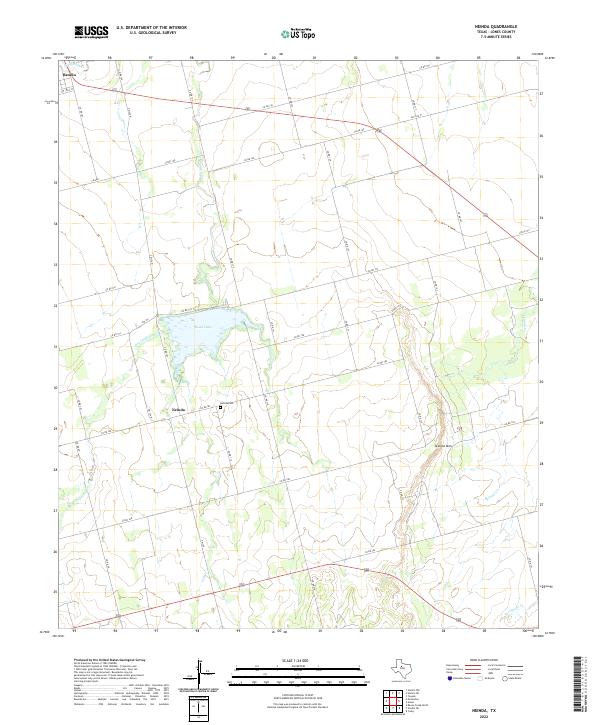Neinda, TX — USGS 7.5-minute topo (2022)