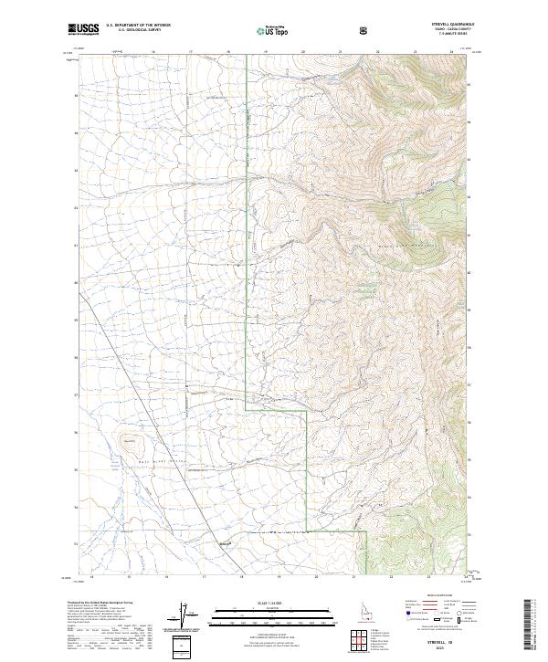 Strevell, ID — USGS 7.5-minute topo (2023)