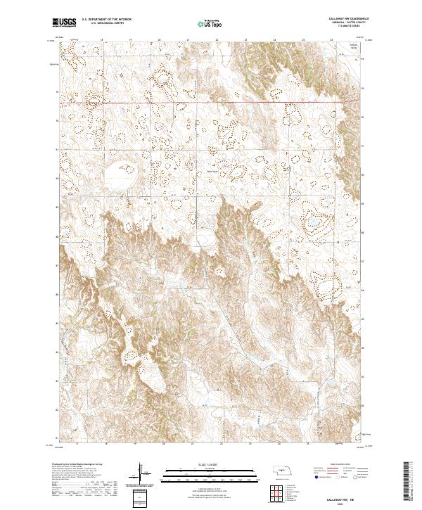 Callaway NW, NE — USGS 7.5-minute topo (2021)