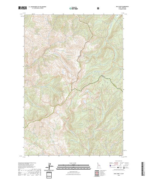 Blue Joint, ID-MT — USGS 7.5-minute topo (2024)