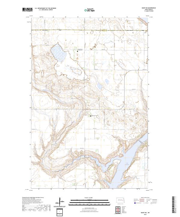 Dazey NE, ND — USGS 7.5-minute topo (2024)