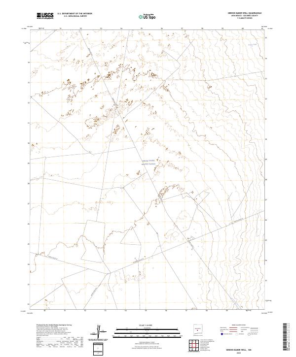 Greens Baber Well, NM — USGS 7.5-minute topo (2023)