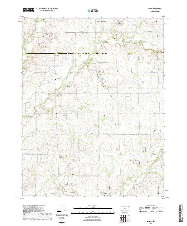 Wilmot, KS — USGS 7.5-minute topo (2022)