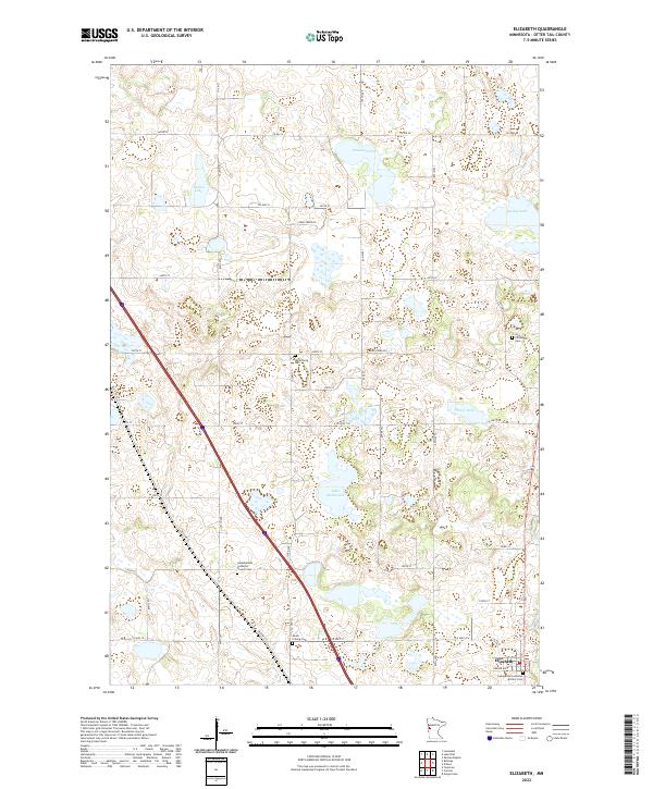 Elizabeth, MN — USGS 7.5-minute topo (2022)