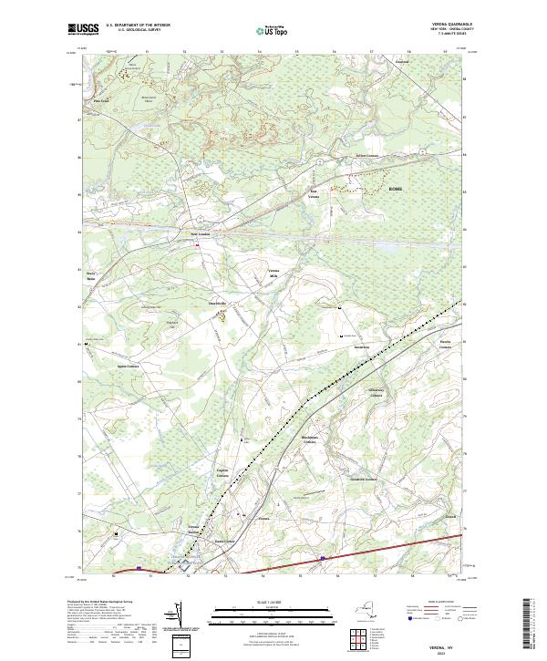Verona, NY — USGS 7.5-minute topo (2023)