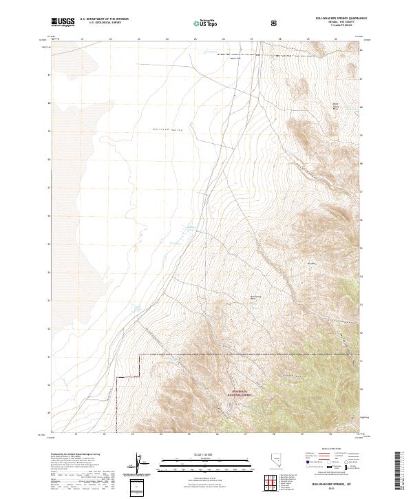 Bullwhacker Springs, NV — USGS 7.5-minute topo (2021)