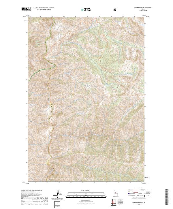 Puddin Mountain, ID — USGS 7.5-minute topo (2024)