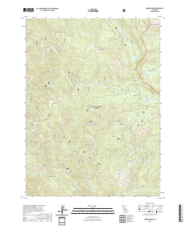 Mumbo Basin, CA — USGS 7.5-minute topo (2021)