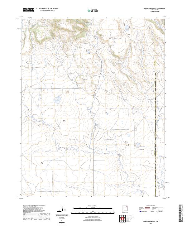 Lawrence Arroyo, NM — USGS 7.5-minute topo (2023)