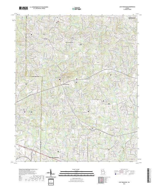 Lost Mountain, GA — USGS 7.5-minute topo (2024)