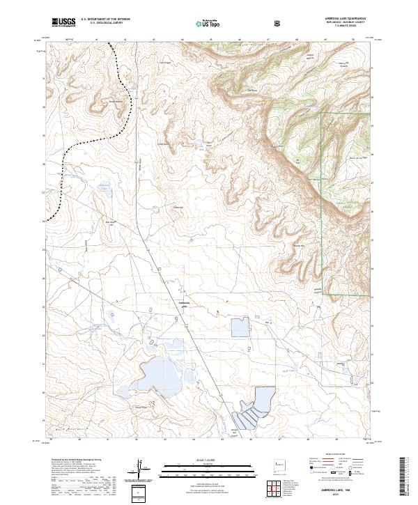 Ambrosia Lake, NM — USGS 7.5-minute topo (2023)