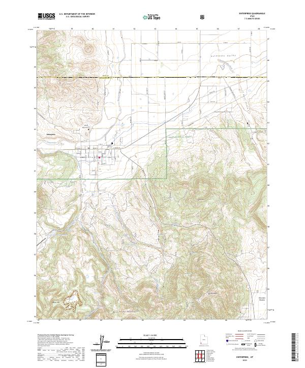 Enterprise, UT — USGS 7.5-minute topo (2023)