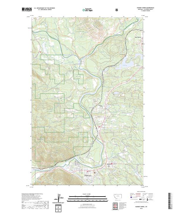 Hungry Horse, MT — USGS 7.5-minute topo (2024)