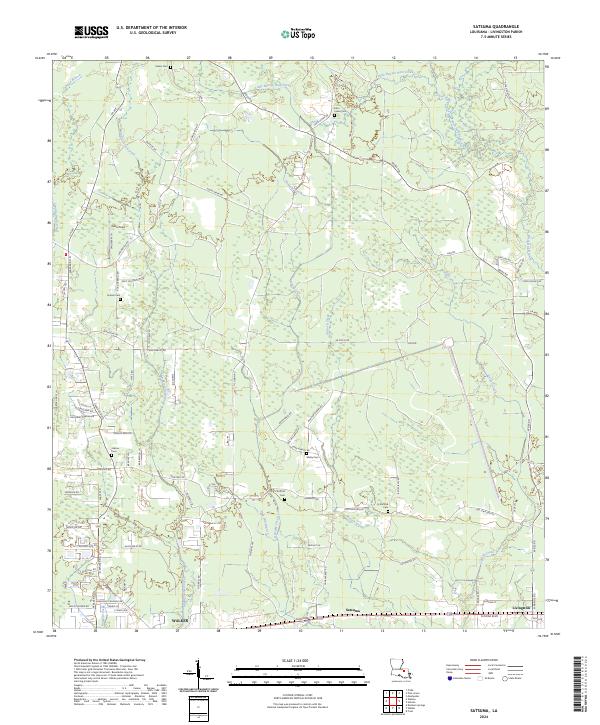 Satsuma, LA — USGS 7.5-minute topo (2024)