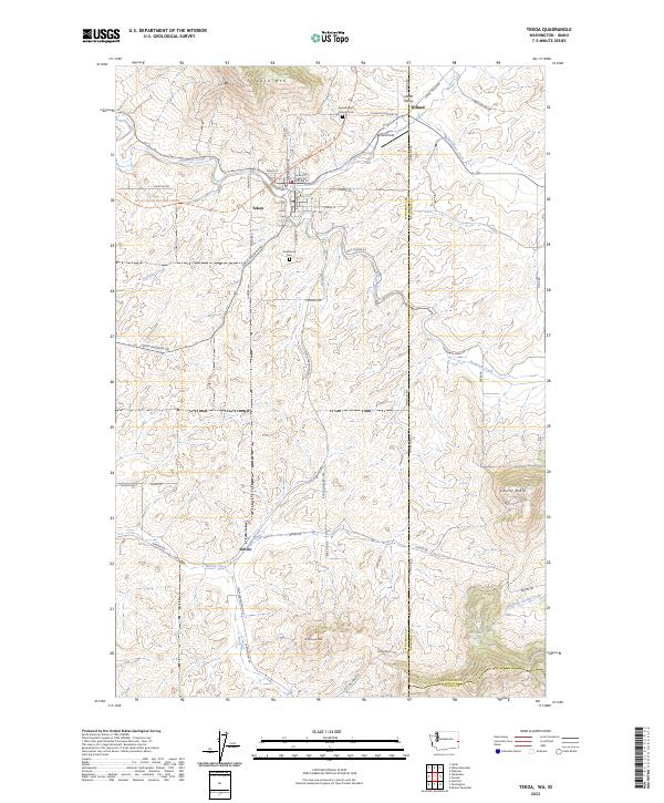 Tekoa, WA-ID — USGS 7.5-minute topo (2023)