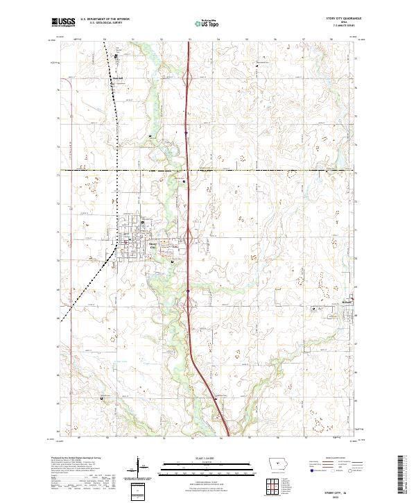 Story City, IA — USGS 7.5-minute topo (2022)