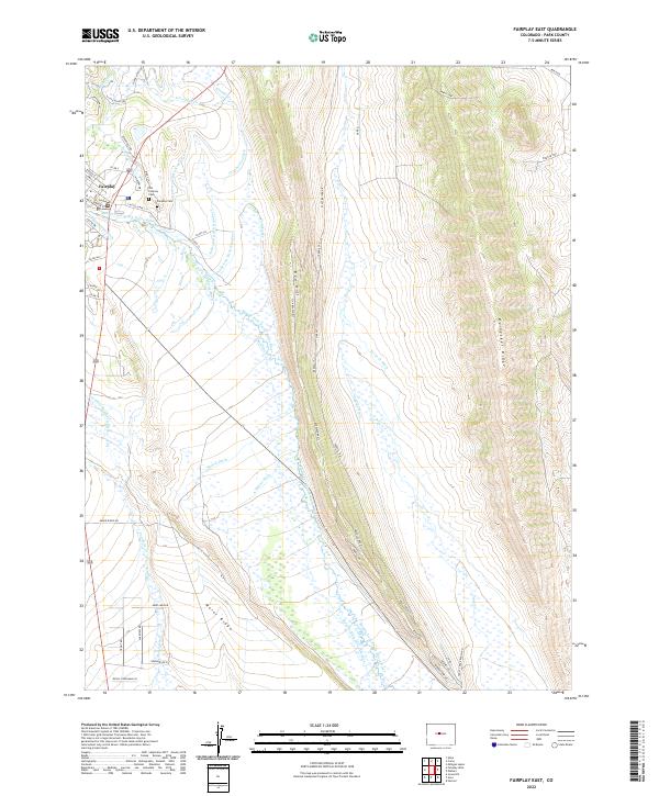Fairplay East, CO — USGS 7.5-minute topo (2022)