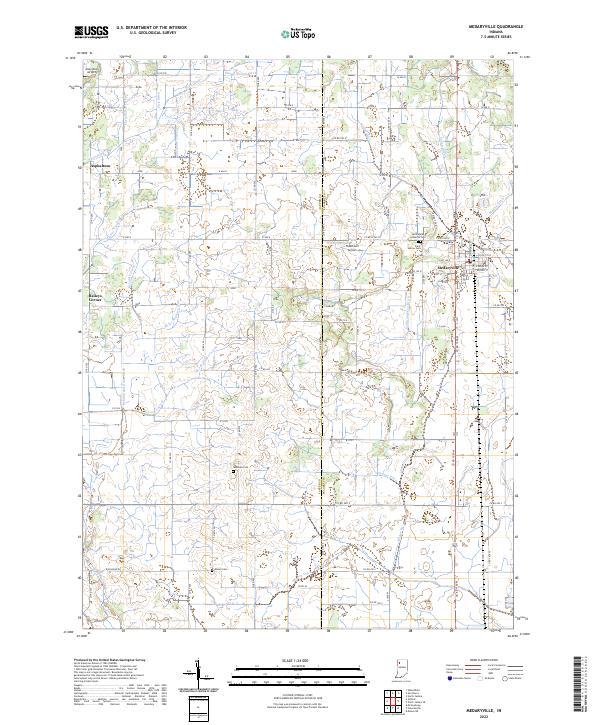 Medaryville, IN — USGS 7.5-minute topo (2022)