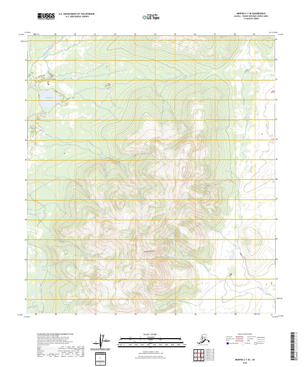 Medfra C-1 SE, AK — USGS 7.5-minute topo (2024)