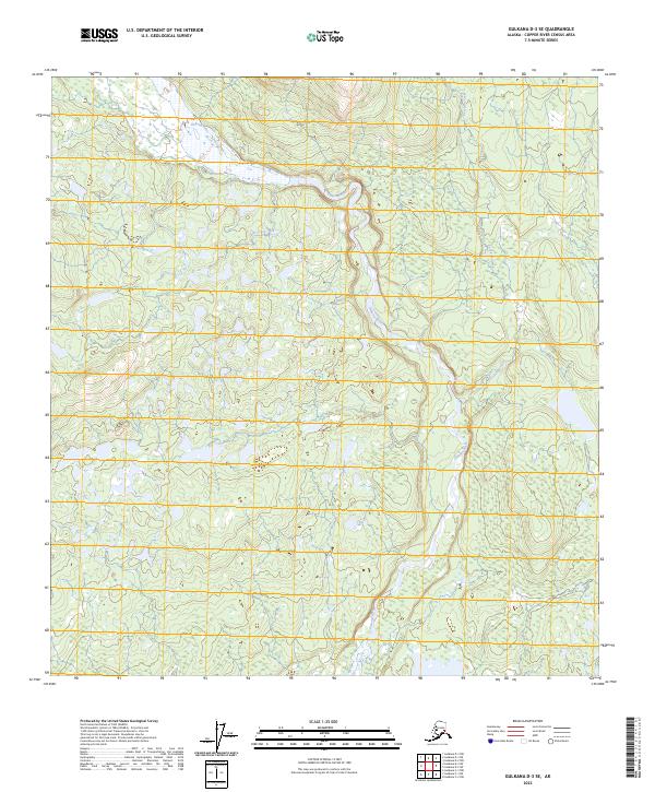 Gulkana D-3 SE, AK — USGS 7.5-minute topo (2023)